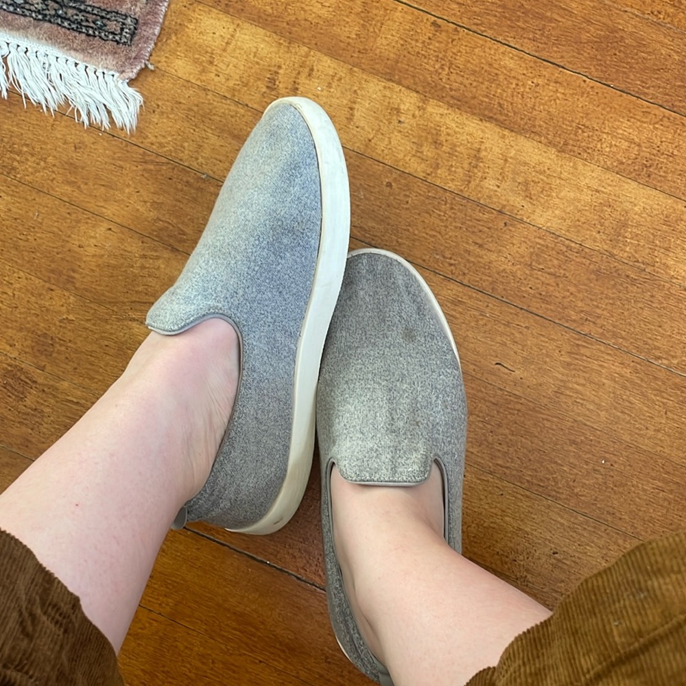 Allbirds Wool Loungers Slip On Shoes Light Gray Size 10